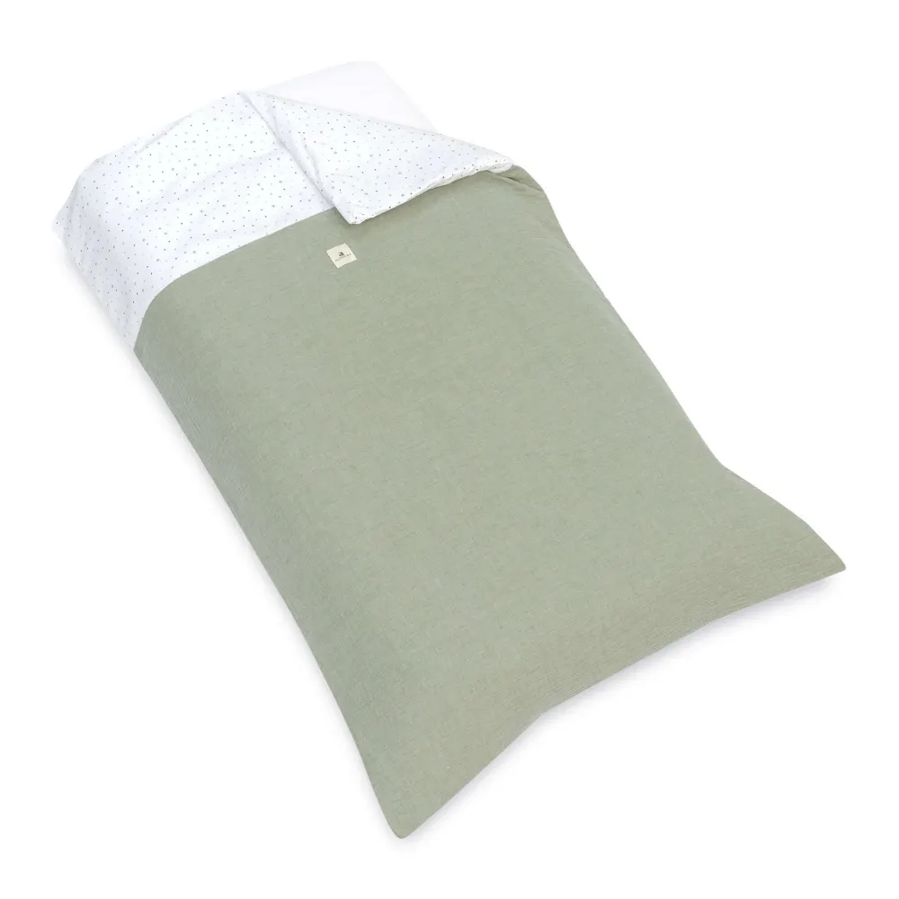 Housse de couette lit junior 90x200 cm vert · Mist 636F-156