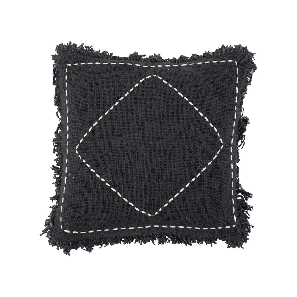 KASBAH Housse de coussin - Noir et blanc