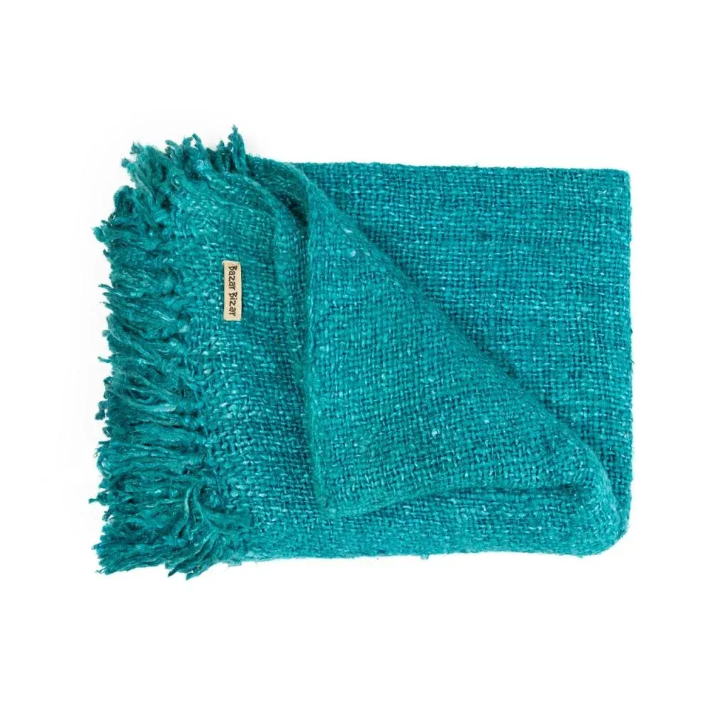 S'IL VOUS Plaid Aqua