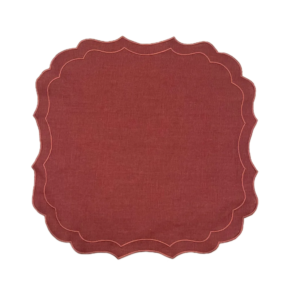 SET DE TABLE KRINKLE MARSALA - LOT DE 4