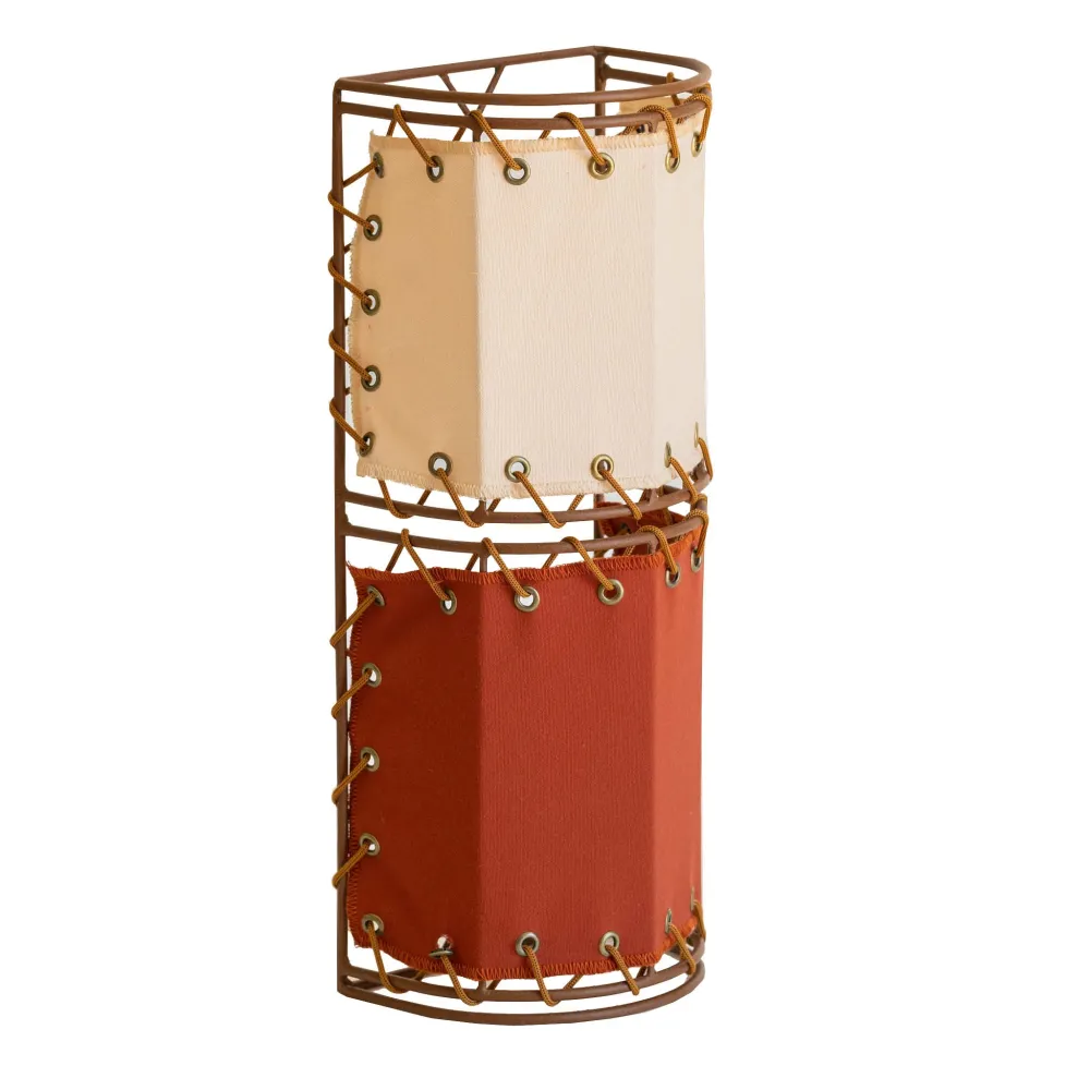 Applique murale ronde Palmer Outdoor Bicolore brun terracotta