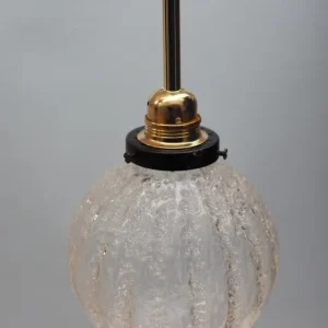 Suspension en verre et métal Bulle
