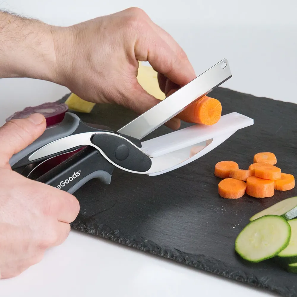 Couteau-Ciseau avec Mini Planche à Découper Intégrée InnovaGoods