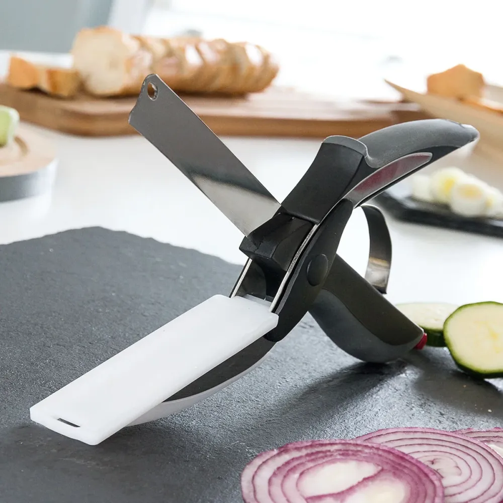 Couteau-Ciseau avec Mini Planche à Découper Intégrée InnovaGoods