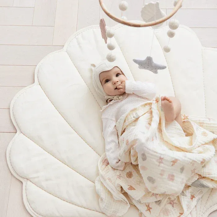 Cam Cam Sea Shell tapis de jeu pour bébé OCS Off White