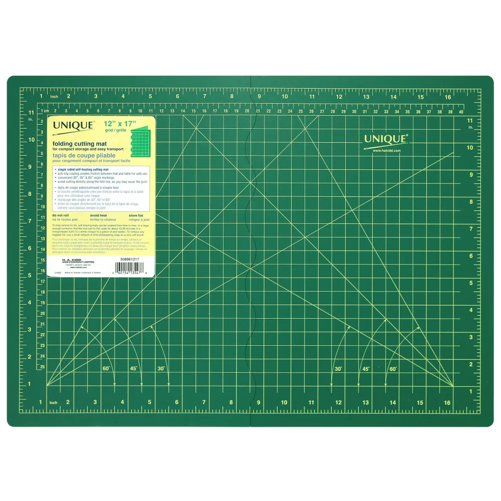 UNIQUE Tapis de coupe pliables - 12" x 17"