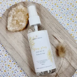 " YLANG YLANG " Brume de linge - Spray textile Artisanal - Parfum d'intérieur naturel Sérénity Bougies