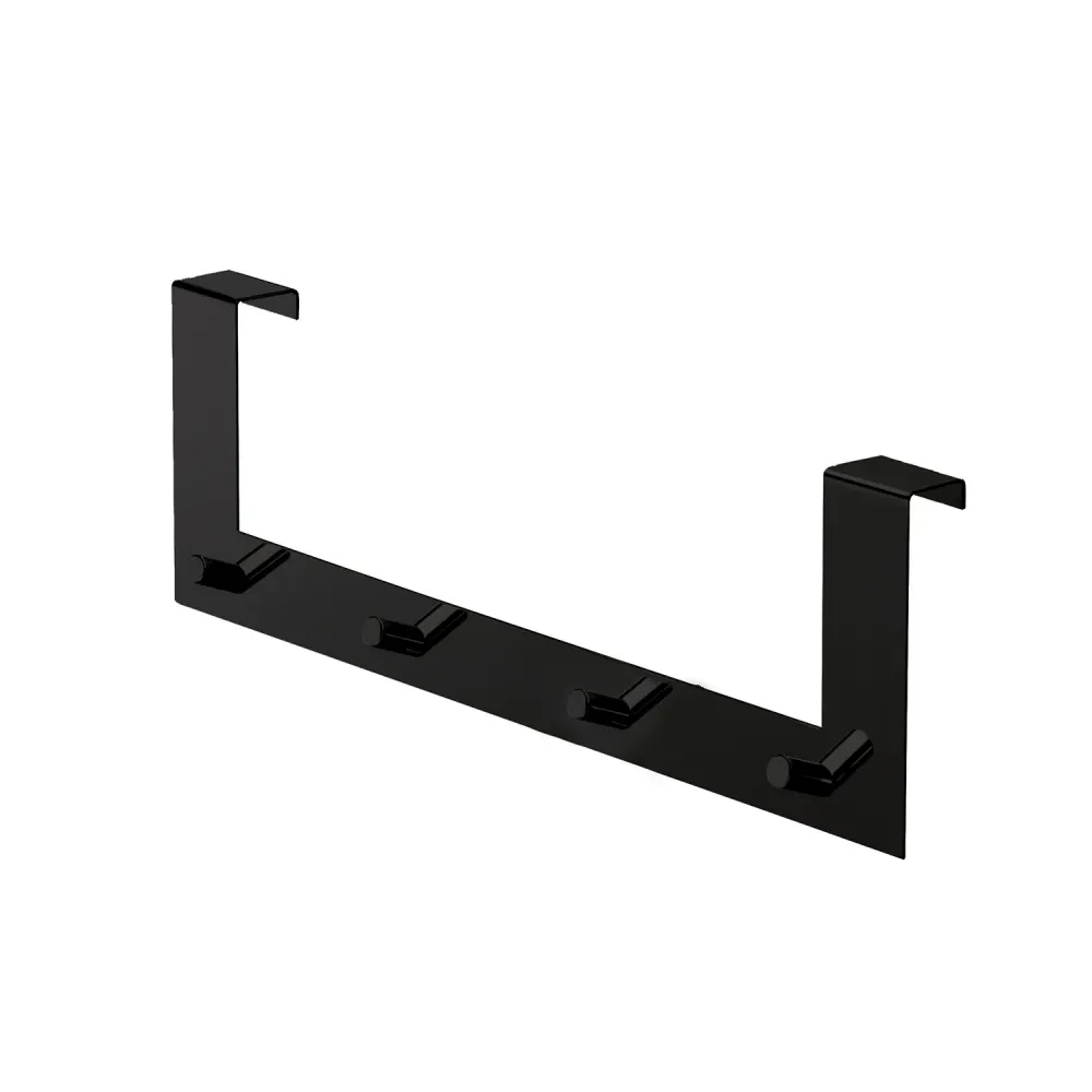 Porte-manteaux Morgana multiple pour porte de 20 mm - Noir Mat