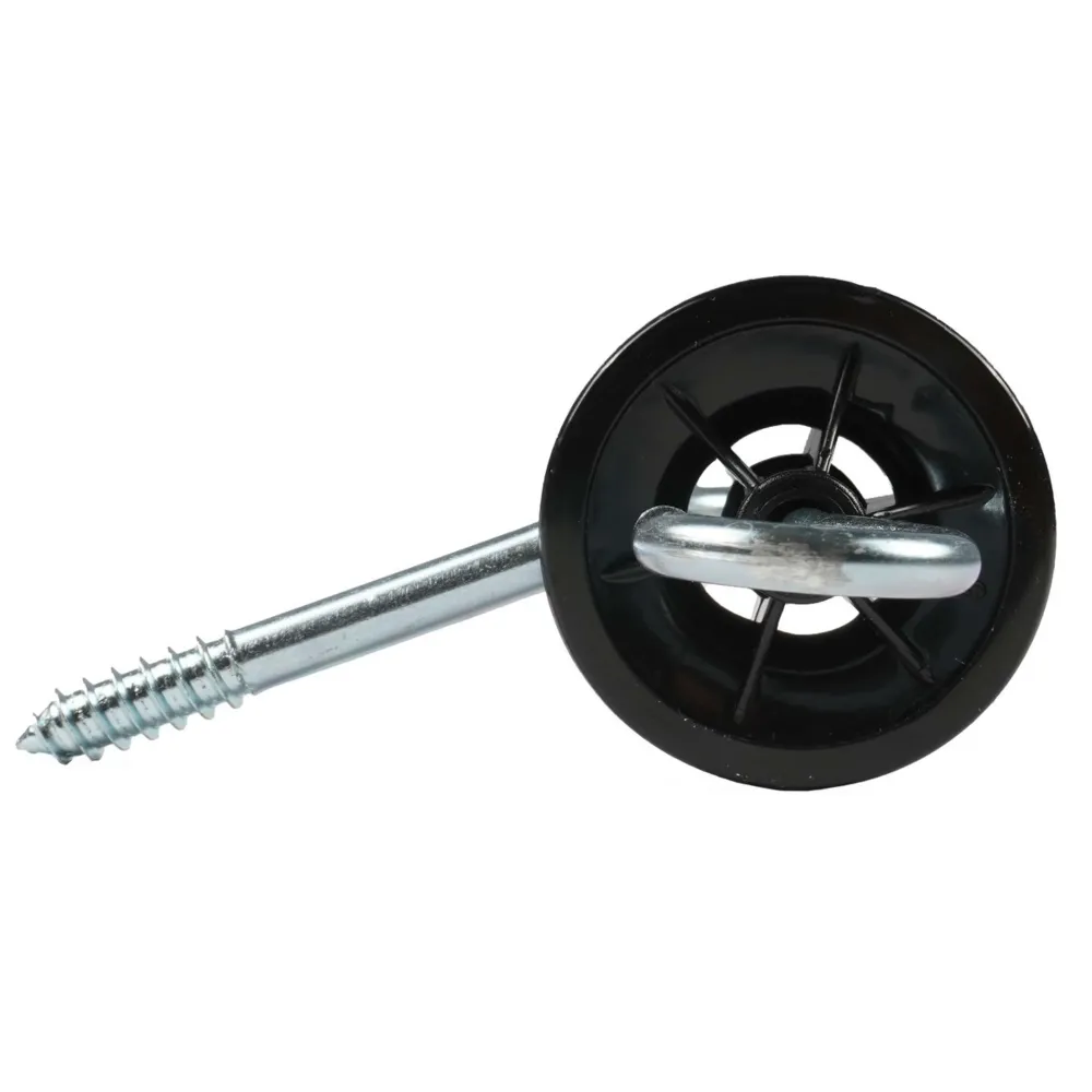 Ako Isolateur Double Ancrage 6 Pièces Noir