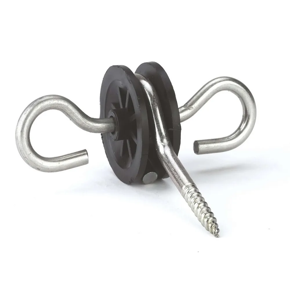 Ako Isolateur Double Ancrage 6 Pièces Noir