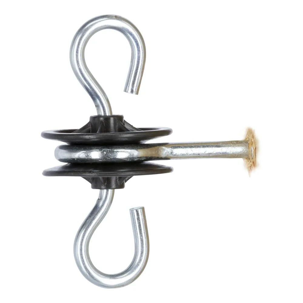 Ako Isolateur Double Ancrage 6 Pièces Noir