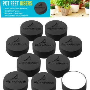 AlpineReach Lot de 20 pieds hexagonaux et tampons adhésifs pour pots