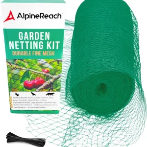 Filet anti-oiseaux de jardin AlpineReach 4,5m x 15m vert
