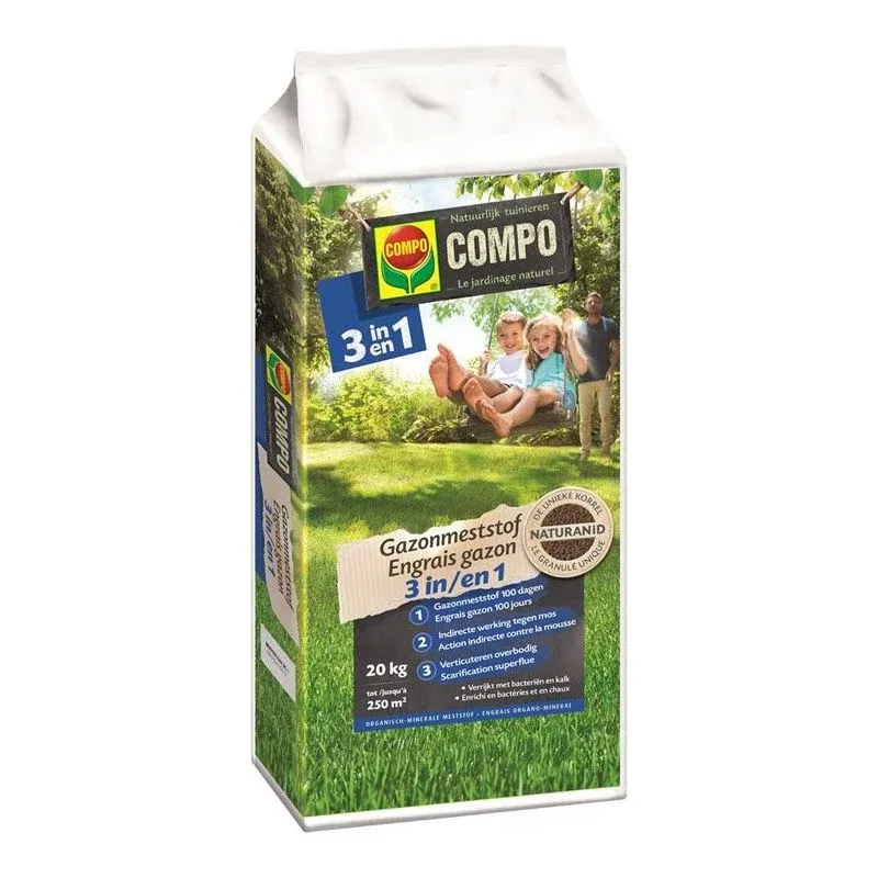 Gazonmeststof (3 en 1) 20 kg
