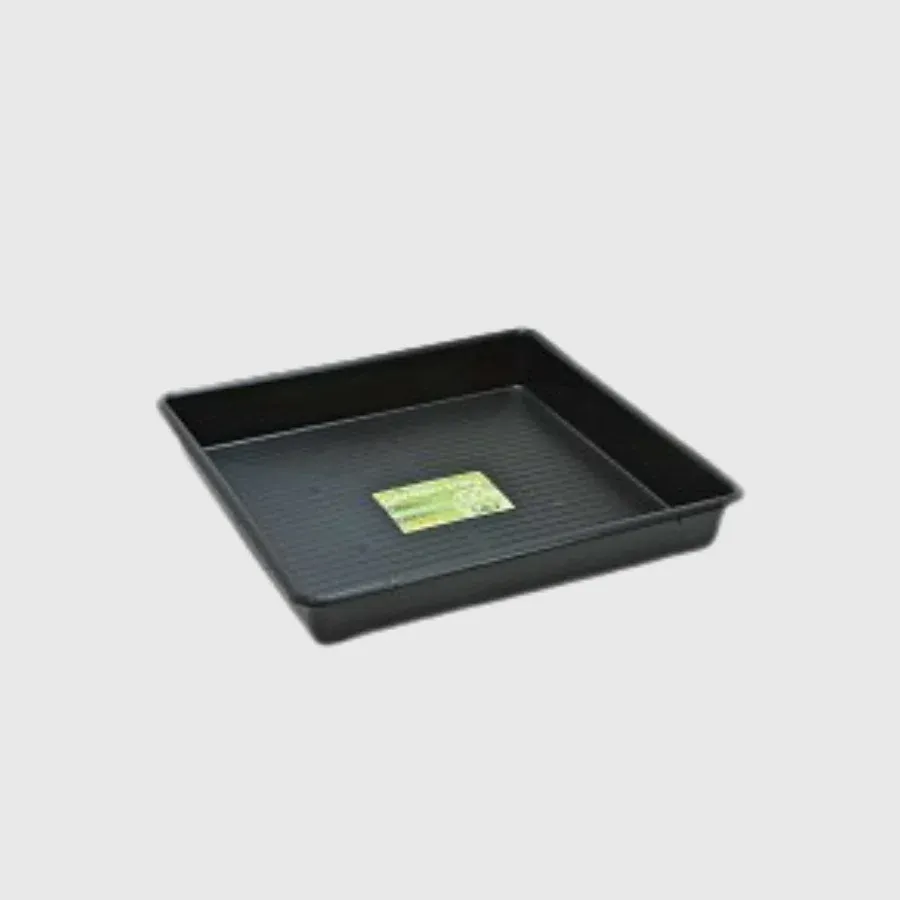 Plateau carré sans trous en plastique
