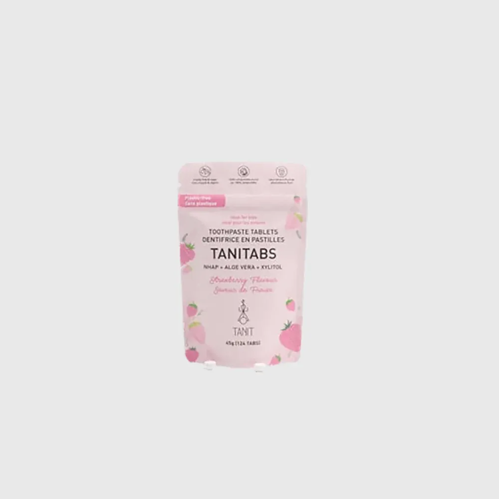 Tablette de dentifrice à la fraise - Recharge compostable - 62 comprimés