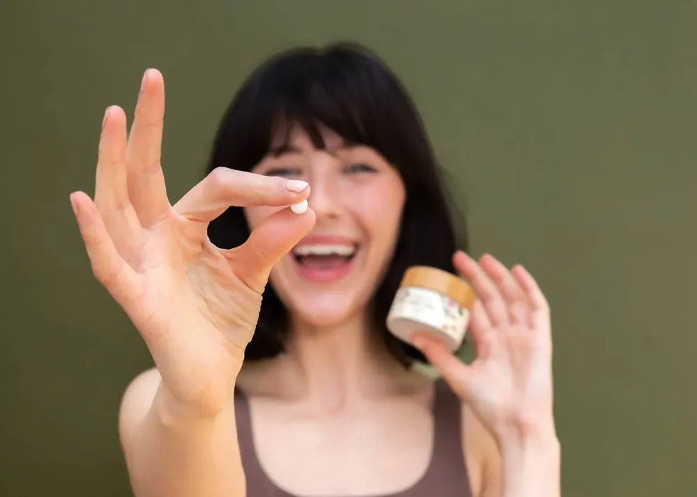 Tablettes de dentifrice à la menthe fraîche - Recharge compostable - 62 comprimés
