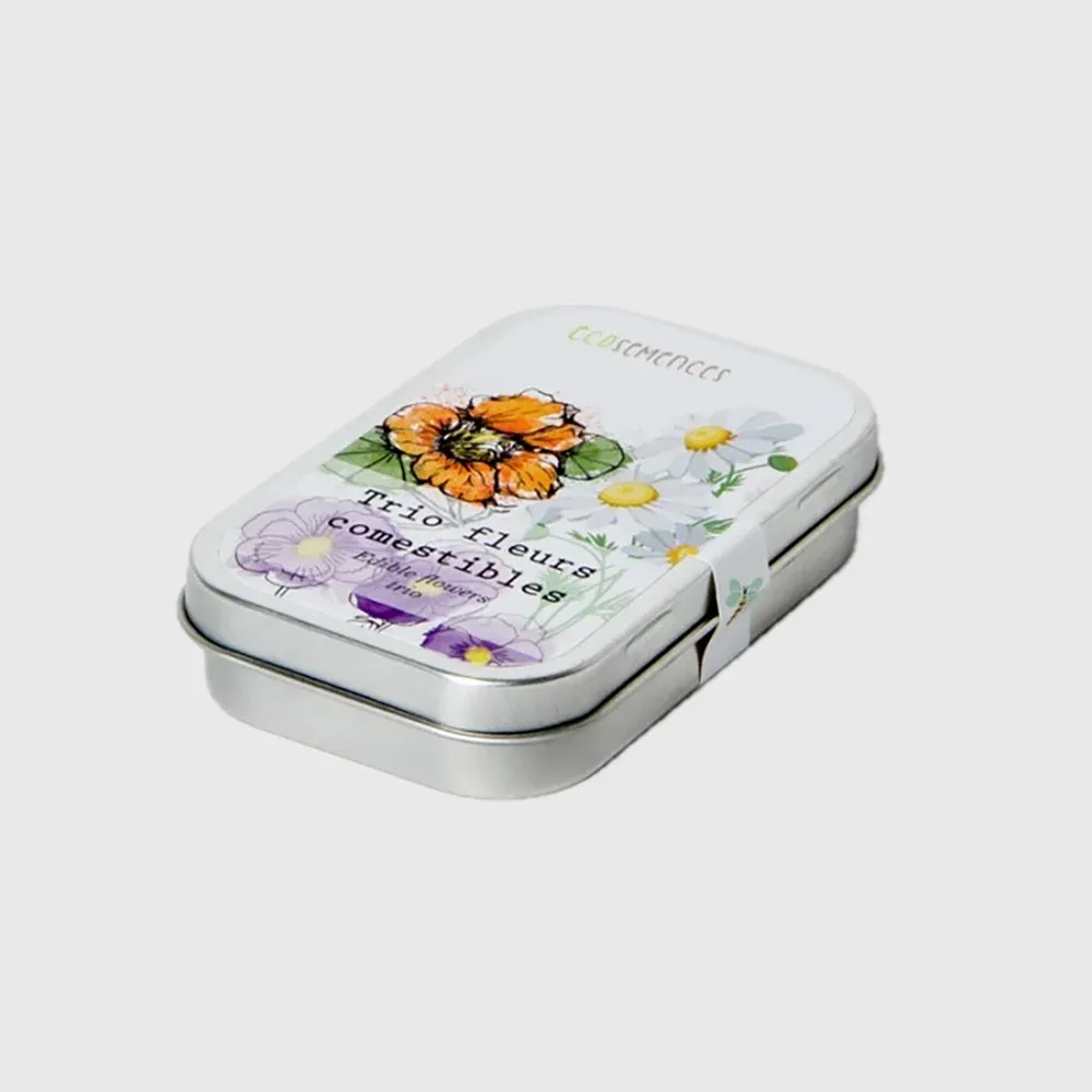 Trio fleurs comestibles