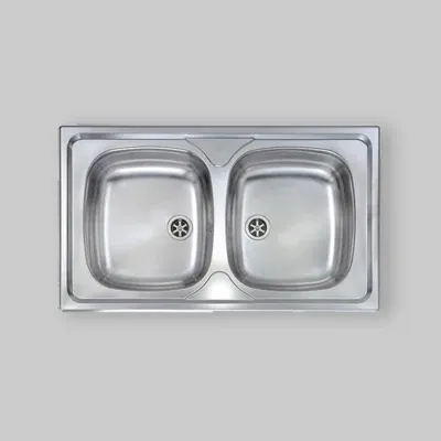 Détartrant liquide Lavello Inox 2 Vasche Ad Incasso 86 X 50 Cm