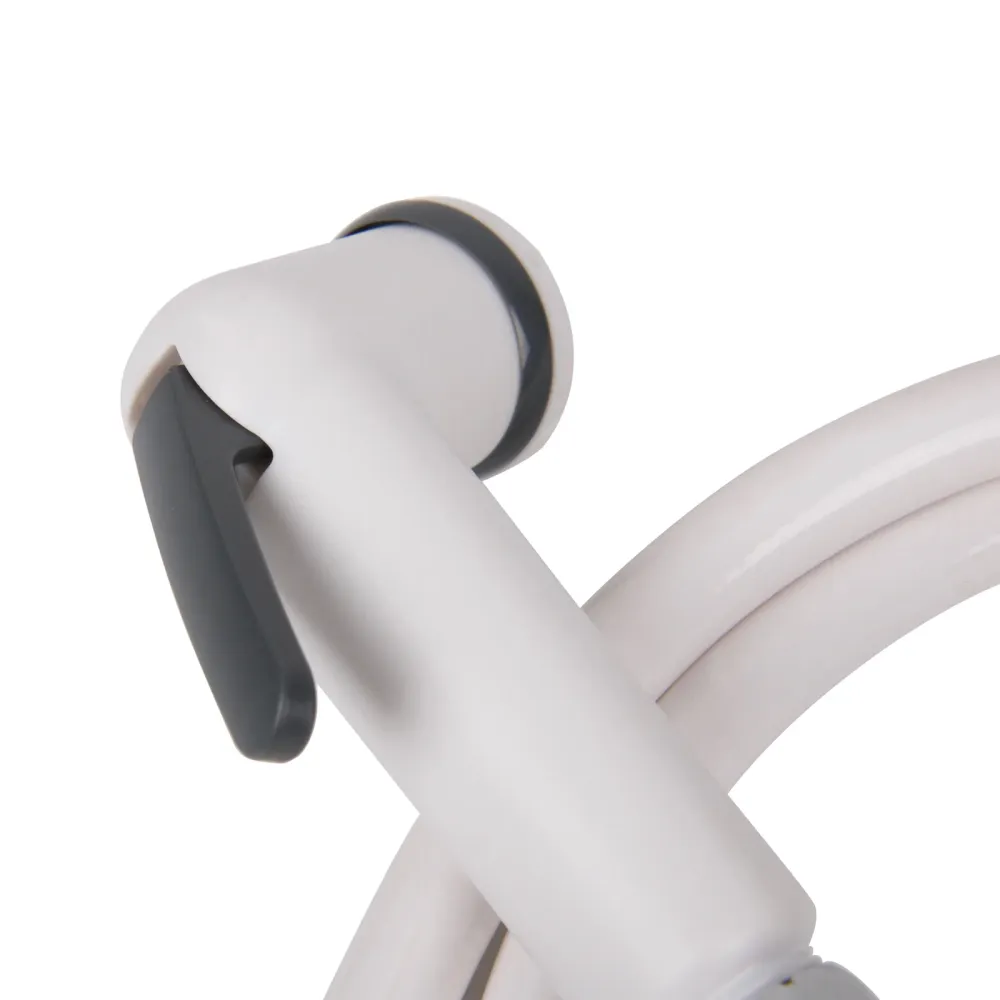 Duschset weiß mit Absperrhebel 150 cm Écologique