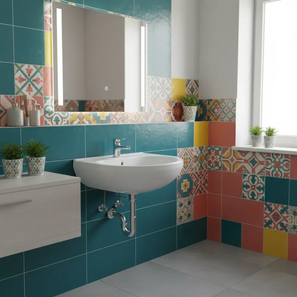 Lavabo 55 cm à poser série Orchidea en céramique blanche Écologique