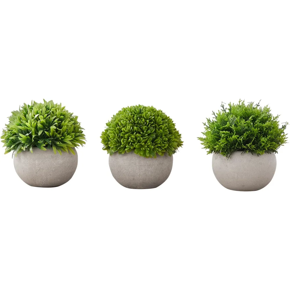 Fleurs en Soie Monarch Plantes artificielles d'intérieur 3 pièces I 9589