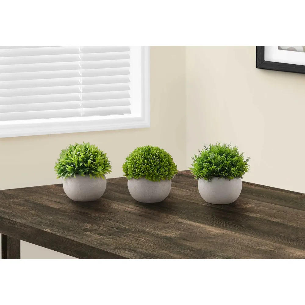 Fleurs en Soie Monarch Plantes artificielles d'intérieur 3 pièces I 9589