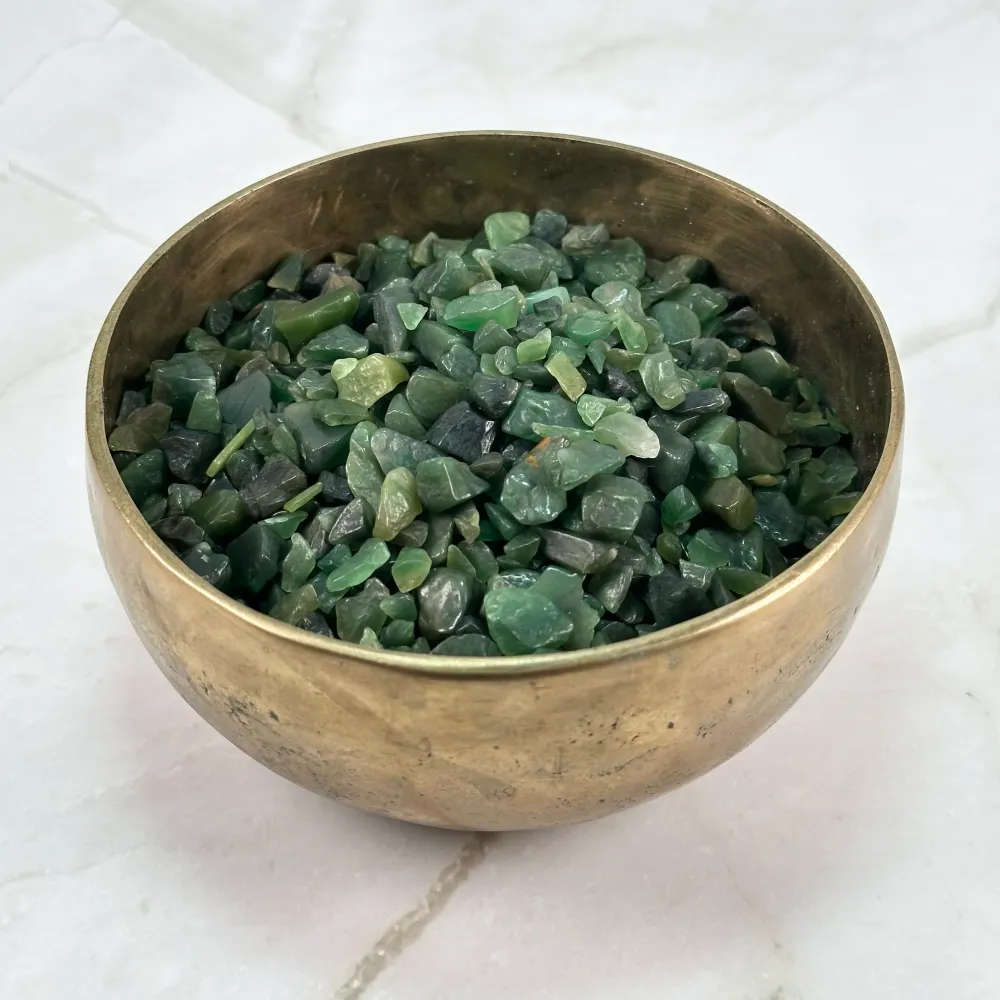 Éclats roulés d'Aventurine Verte
