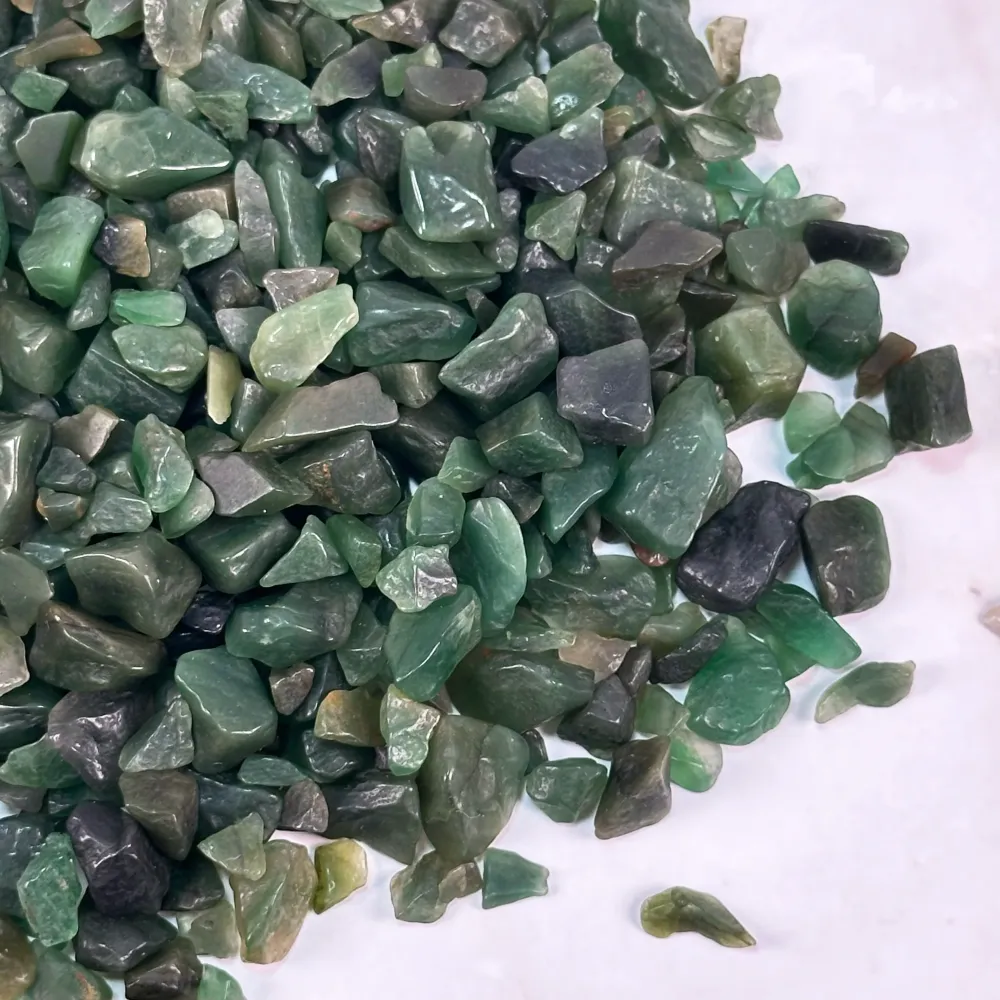 Éclats roulés d'Aventurine Verte