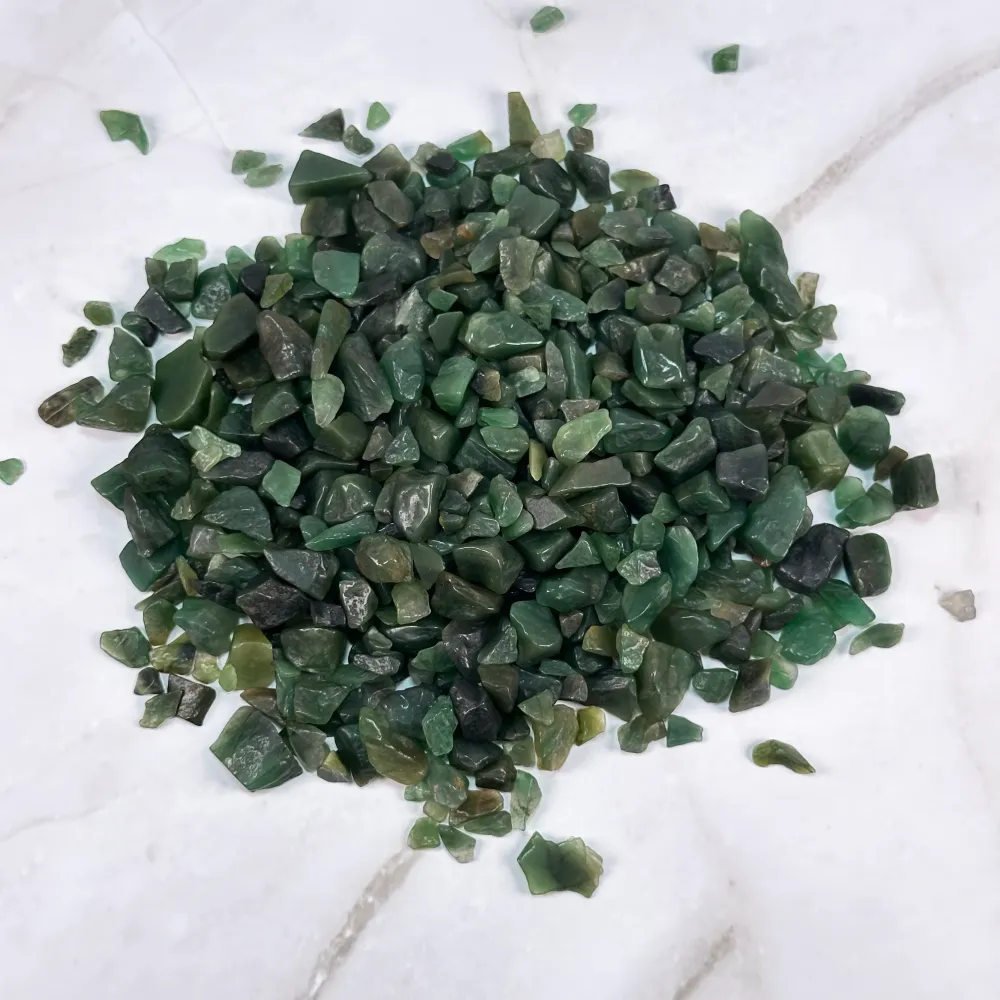 Éclats roulés d'Aventurine Verte