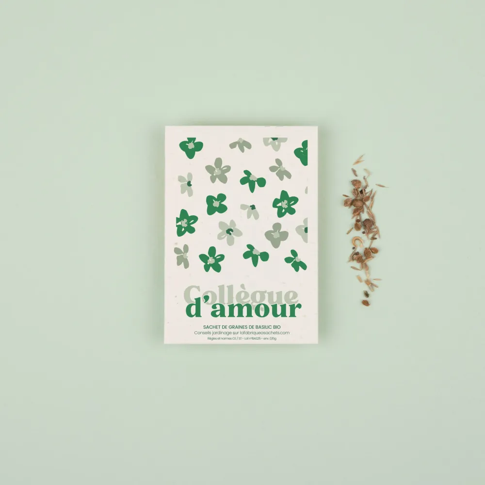 Collègue d'Amour - Sachet de graines de basilic bio