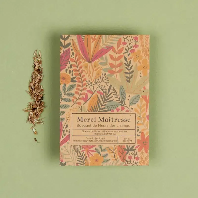 Merci Maitresse - Sachet de graines Fleurs des champs