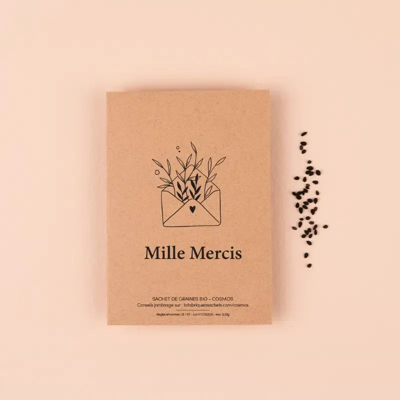 Mille mercis - Sachet de graines de Cosmos
