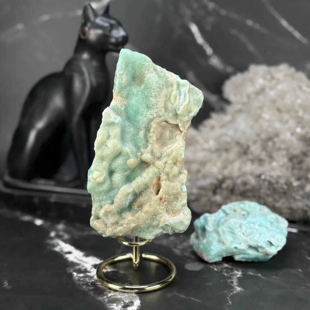 Pierre brute d'Aragonite Bleue - P2