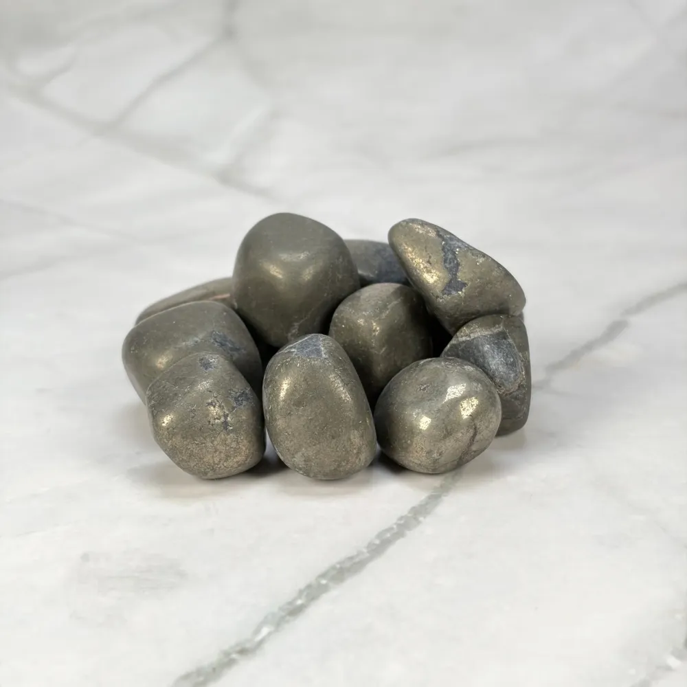 Pierre roulée de Pyrite