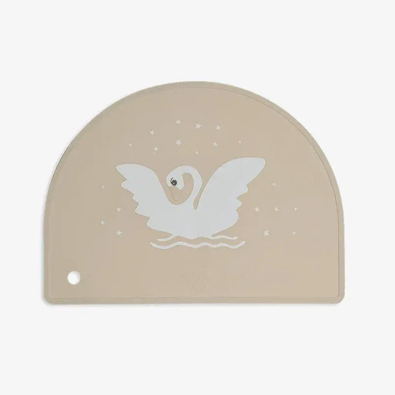 Citron Tapis de table en silicone semi-circulaire Ballerina