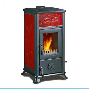 Poêle à bois en fonte La Nordica Extraflame Mod Dorella L8 X 6,8 Kw Bordeaux