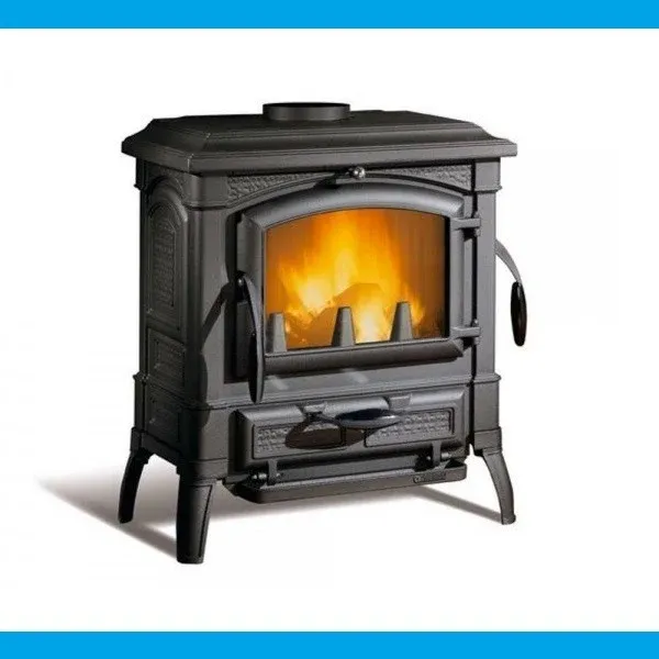 POÊLE À BOIS EN FONTE VITRÉE LA NORDICA EXTRAFLAME MOD. ISETTA EVO 7,7 KW ANTHRACITE