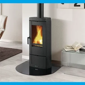 POÊLE À BOIS EN FONTE VITRÉE LA NORDICA EXTRAFLAME MOD. BONBON 7,2 KW ANTHRACITE