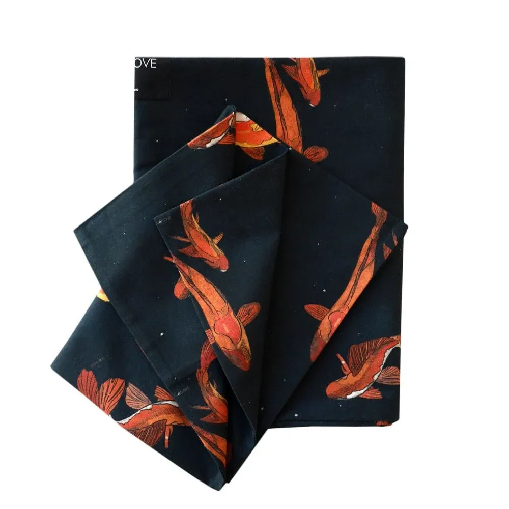 Lullalove Lit pour enfants 100x135 cm Koi Carpes