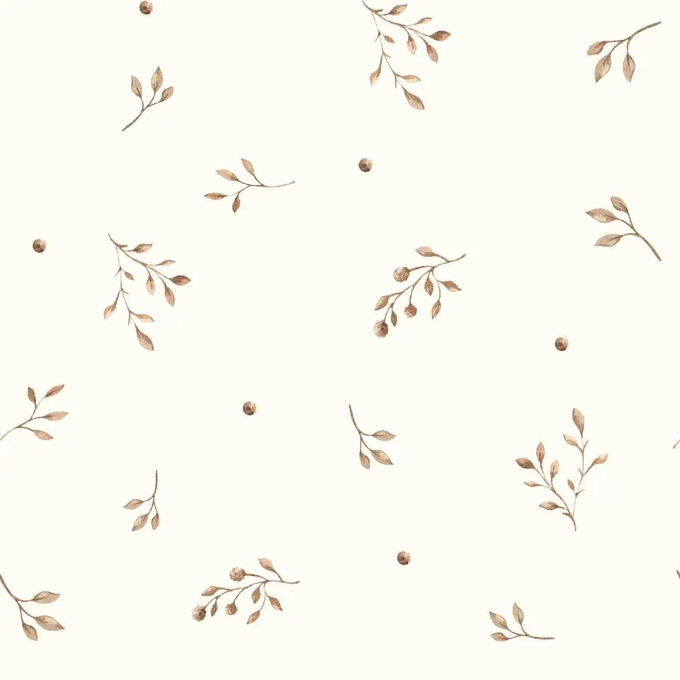 Memi Literie bébé en bambou avec garniture Twigs 75 x 95 cm