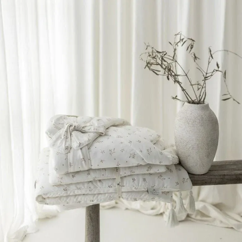 Memi Literie bébé en bambou avec garniture Twigs 75 x 95 cm