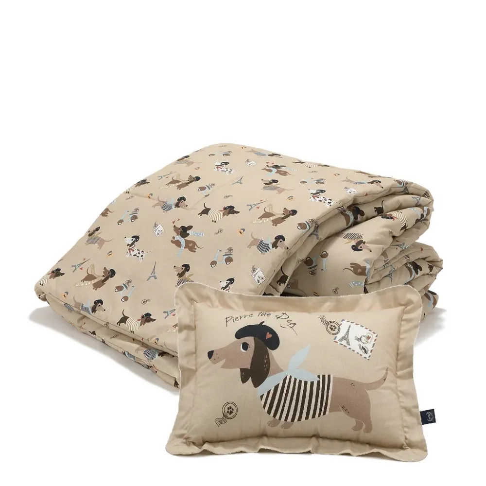 La Millou Ensemble de literie en coton XL Pierre Dog