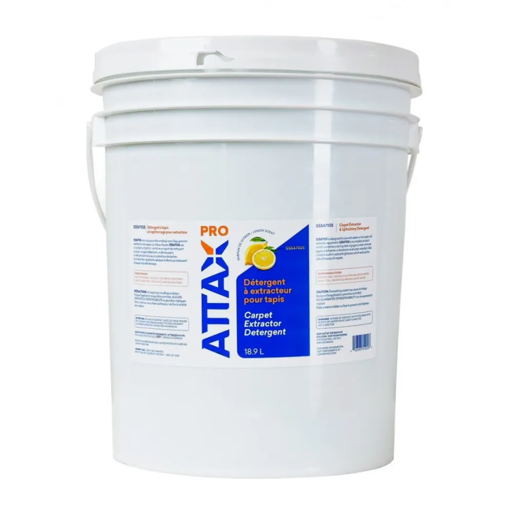 Détergent à extracteur pour tapis - 20 L (4,4 gal) - Attax ® Pro Johnny Vac