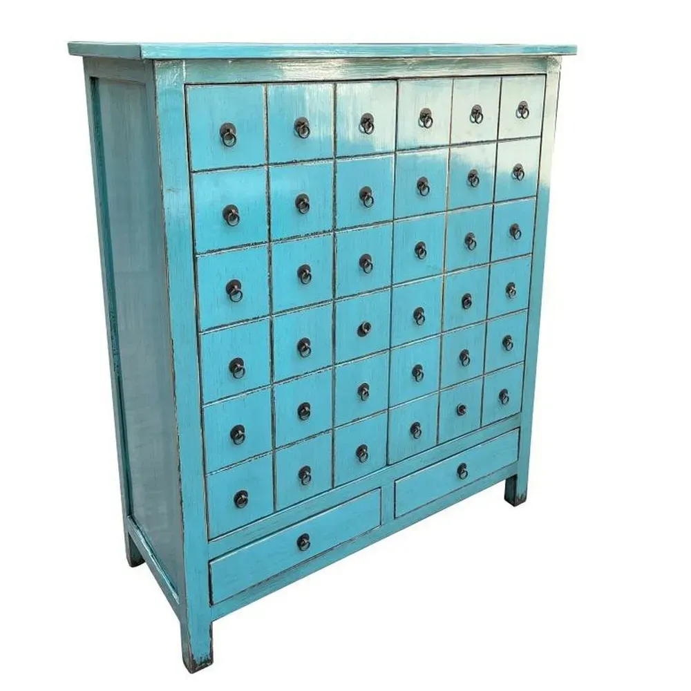 Caisson à Tiroirs DKD Home Decor Bleu Oriental Orme (102 x 42 x 120 cm Recharge 500ml