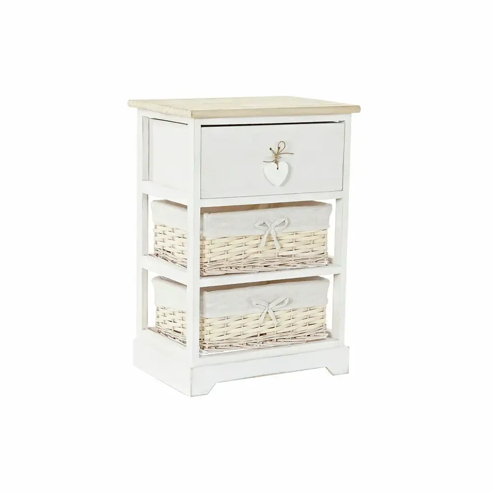 Galet aromatique Caisson à Tiroirs Design Ancestral Home Decor Naturel Blanc osier (