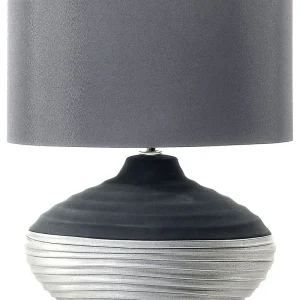 Bedside Lamp Grey LIMA 12 Pièces Incluses
