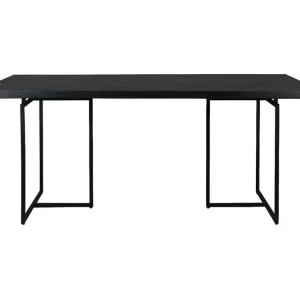 CLASS - Table de repas bois et acier noir L180 Décoration Traditionnelle