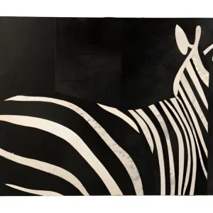Collection Premium Tableau Déco "Zèbre" 90x120cm Noir & Blanc