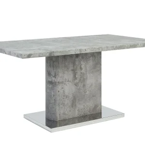 Dining Table 160 x 90 cm Concrete Effect PASADENA